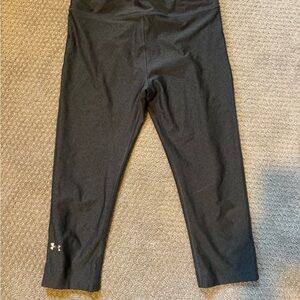 Under Armour Women Charcoal Cropped Leggings Medium